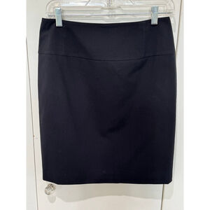 Women's INC International Concepts Black Petite lined back zip Pencil Skirt 6P